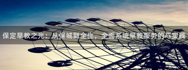 威九国际的金融服务有哪些:保定早教之光:从保城到全生,全面系统早教服务的与实践