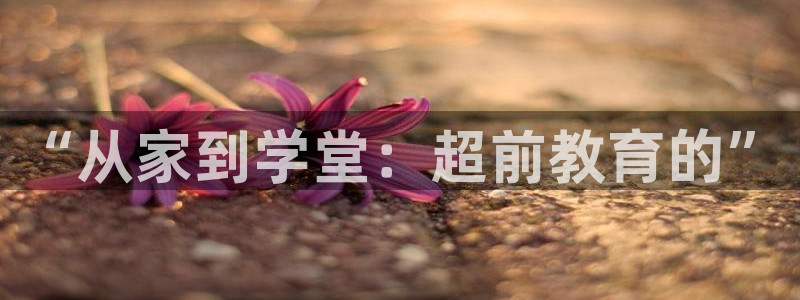 威九国际客服电话号码：“从家到学堂：超前教育的”