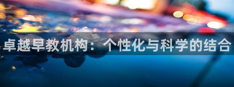威九国际网站链接：卓越早教机构：个性化与科学的结合