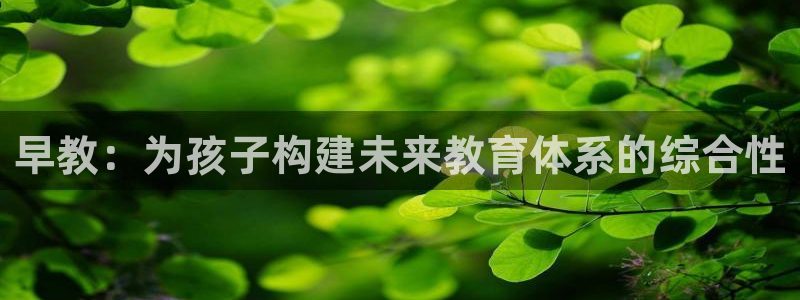 威九国际官方网站：早教：为孩子构建未来教育体系的综合性