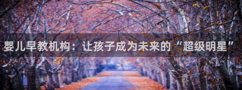威九国际网站怎么样知乎:婴儿早教机构:让孩子成为未来的“超级明星”