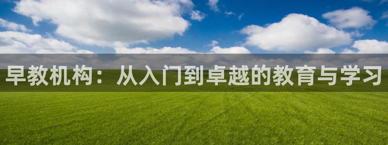 威九国际ppt免费下载网址：早教机构：从入门到卓越的教育与学习