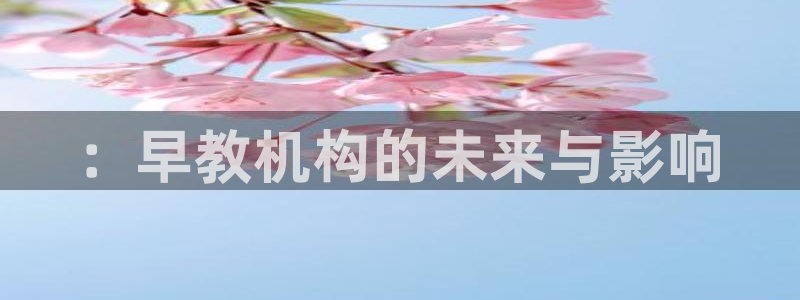 威九国际网站入口&rdpuo::早教机构的未来与影响