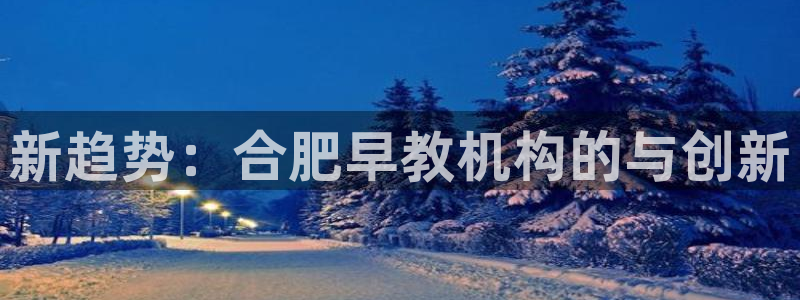 威九国际cm78：新趋势：合肥早教机构的与创新