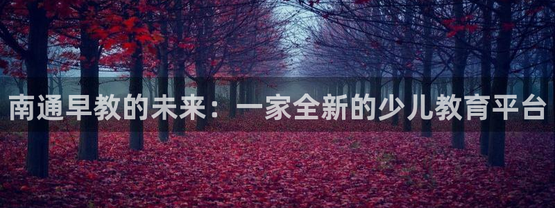 威九国际网站入口地址在哪里:南通早教的未来:一家全新的少儿教育平台