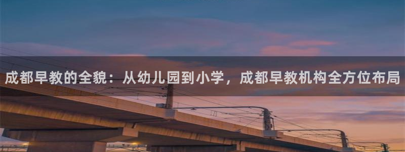 威九国际网站进入客服中心怎么退出：成都早教的全貌：从幼儿园到小学，成都早教机构全